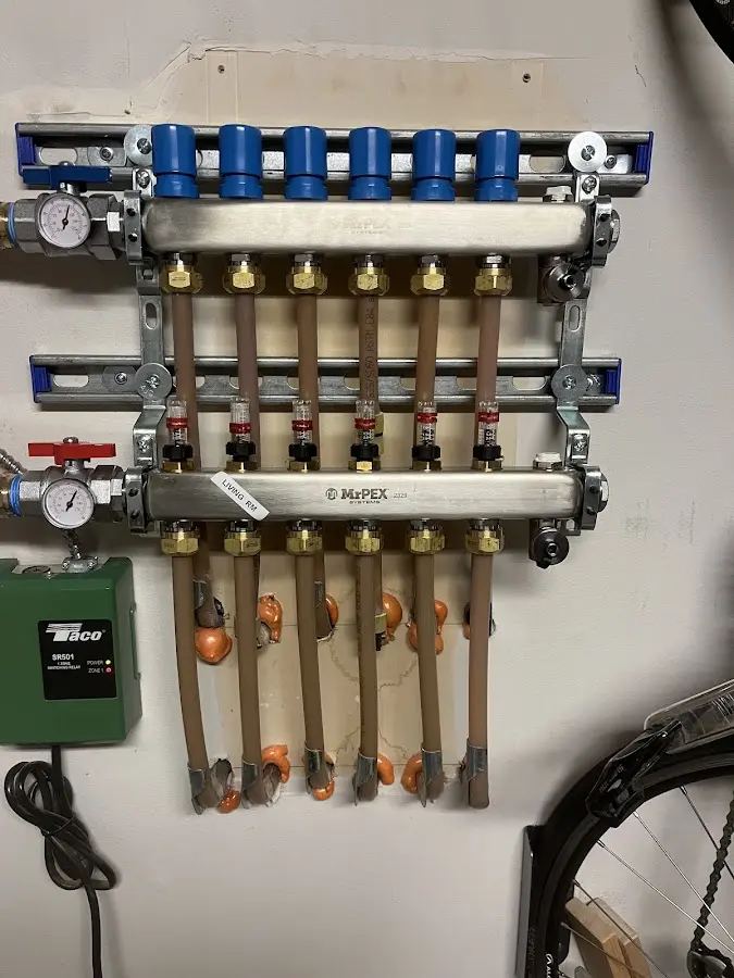 Plumber performing Gas Line Installation at a residential property in Berkeley Heights